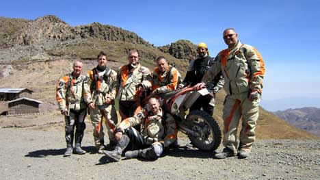Riding Team Left to Right: Tony Bethwaite, Pat Jeynes, Richard Cox, Flavio Bonatui, Dean Miles and seated Ian Reed